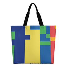 Cargar imagen en el visor de la galería, Bolso Tote Grande XB0601059 con Asa para Mujer personalizado con patrón foto texto (impresión de imágenes múltiples)
