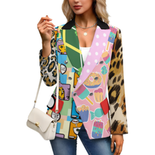 Cargar imagen en el visor de la galería, Chaqueta de chándal informal para mujer Z33W personalizado con patrón foto texto (impresión de imágenes múltiples)
