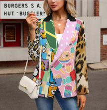 Cargar imagen en el visor de la galería, Chaqueta de chándal informal para mujer Z33W personalizado con patrón foto texto (impresión de imágenes múltiples)
