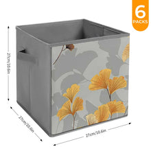 Cargar imagen en el visor de la galería, 6 cajas de almacenamiento plegables personalizado con patrón foto texto
