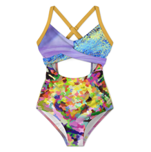 Cargar imagen en el visor de la galería, Traje de baño de una pieza para mujer SDSYY002 personalizado con patrón foto texto (impresión de imágenes múltiples)
