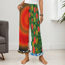 Cargar imagen en el visor de la galería, Pantalones de pijama con volantes para mujer NSHYBSK personalizados con patrón foto texto (impresión de imágenes múltiples)
