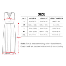 Cargar imagen en el visor de la galería, Vestido sin Manga con Cuello en V para Mujer NZ028 Personalizado con Impresión Completa con Foto Logo Patrón Texto (impresión de imágenes múltiples)
