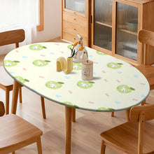 Cargar imagen en el visor de la galería, Mantel ovalado impermeable de hule JJ05191097 personalizado con patrón foto texto
