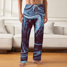 Cargar imagen en el visor de la galería, Pantalones de dormir sueltos para hombre LM071 talla S-5XL personalizado con patrón foto texto (impresión de imagen única)
