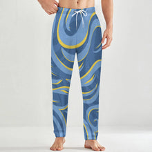 Cargar imagen en el visor de la galería, Pantalón de pijama holgado de felpa para hombre LM071 personalizado con patrón foto texto (impresión de imagen única)
