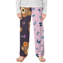 Cargar imagen en el visor de la galería, Pantalón de pijama recto para niño unisex D31P personalizado con patrón foto texto (impresión de imágenes múltiples)
