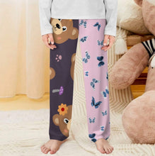 Cargar imagen en el visor de la galería, Pantalón de pijama recto para niño unisex D31P personalizado con patrón foto texto (impresión de imágenes múltiples)
