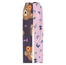 Cargar imagen en el visor de la galería, Pantalón de pijama recto para niño unisex D31P personalizado con patrón foto texto (impresión de imágenes múltiples)
