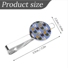 Cargar imagen en el visor de la galería, Pinzas para corbata (juego de 2 con diferentes diseños) personalizado con patrón foto texto
