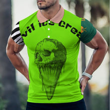 Cargar imagen en el visor de la galería, Polo de verano B612 de seda hielo para hombre personalizado con patrón foto texto (impresión de imágenes múltiples)
