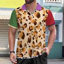 Cargar imagen en el visor de la galería, Polos de corte regular para hombre personalizado con patrón foto texto (impresión de imágenes múltiples)
