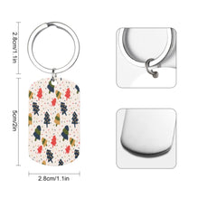 Cargar imagen en el visor de la galería, Llaveros y placas de identificación de metal con diferentes imágenes en ambos lados personalizado con patrón foto texto
