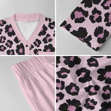 Cargar imagen en el visor de la galería, Pijama de manga larga con cuello en V para mujer B99TZ personalizado con patrón foto texto (impresión de imagen única)
