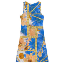 Cargar imagen en el visor de la galería, Vestido de mujer de 2 piezas con escote en V (vestido sin mangas + abrigo tipo chal) A77Q personalizado con patrón foto texto (impresión de imagen única)
