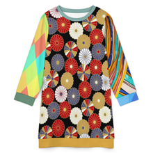 Cargar imagen en el visor de la galería, Vestido Suéter de Manga Larga para Mujer LM565 personalizado con patrón foto texto (impresión de imágenes múltiples)
