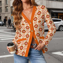 Cargar imagen en el visor de la galería, Cárdigan fino de mujer SDS2526 Personalizado con patrón foto texto (impresión de imagen única)
