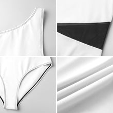 Cargar imagen en el visor de la galería, Traje de baño de una pieza de malla adelgazante sexy para mujer SDS504 personalizado con patrón foto texto (Impresión Completa de múltiples imágenes)
