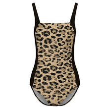Cargar imagen en el visor de la galería, Traje de baño de una pieza con escote cuadrado para mujer SDS505 personalizado con patrón foto texto (impresión de imagen única)
