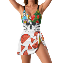 Cargar imagen en el visor de la galería, Trajes de baño moldeadores de cuerpo completo para mujer SDS515 Personalizado con Foto Logo Patrón Texto (impresión de imágenes múltiples)
