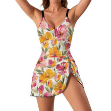 Cargar imagen en el visor de la galería, Trajes de baño moldeadores de cuerpo completo para mujer SDS515 Personalizado con Foto Logo Patrón Texto (Impresión Completa de una sola imagen)
