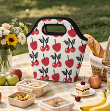 Cargar imagen en el visor de la galería, Sac à déjeuner portable personalizado con patrón foto texto (impresión de imágenes múltiples)
