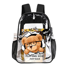 Cargar imagen en el visor de la galería, Mochila Transparente de 43 cm personalizado con patrón foto texto
