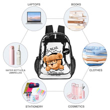 Cargar imagen en el visor de la galería, Mochila Transparente de 43 cm personalizado con patrón foto texto

