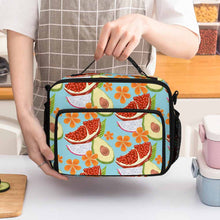 Cargar imagen en el visor de la galería, Bolsa térmica para almuerzo de gran capacidad (30 x 24,5 x 11 cm) personalizado con patrón foto texto
