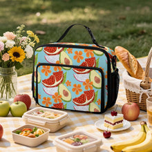 Cargar imagen en el visor de la galería, Bolsa térmica para almuerzo de gran capacidad (30 x 24,5 x 11 cm) personalizado con patrón foto texto
