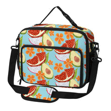 Cargar imagen en el visor de la galería, Bolsa térmica para almuerzo de gran capacidad (30 x 24,5 x 11 cm) personalizado con patrón foto texto
