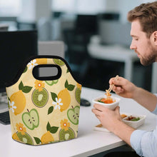 Cargar imagen en el visor de la galería, Bolsa de almuerzo portátil personalizado con patrón foto texto (impresión de imagen única)
