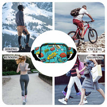 Cargar imagen en el visor de la galería, Riñonera cuadrada de doble capa XB0610007 para hombre y mujer personalizado con patrón foto texto
