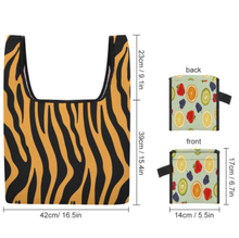 Cargar imagen en el visor de la galería, Bolsa de Compras Plegable / Bolsa Tote Plegable XB0601017 personalizado con patrón foto texto (impresión de imágenes múltiples)
