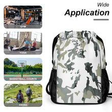 Cargar imagen en el visor de la galería, Mochila de viaje bolsa de gimnasio mochila deportiva con cordón (separación húmeda y seca) personalizado con patrón foto texto
