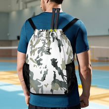 Cargar imagen en el visor de la galería, Mochila de viaje bolsa de gimnasio mochila deportiva con cordón (separación húmeda y seca) personalizado con patrón foto texto
