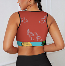 Cargar imagen en el visor de la galería, Sujetador deportivo push up de yoga para mujer YJ053 personalizado con patrón foto texto (impresión de imágenes múltiples)
