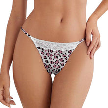 Cargar imagen en el visor de la galería, Tanga de Encaje para Mujer LM670 personalizado con patrón foto texto
