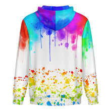 Cargar imagen en el visor de la galería, Sudadera con capucha y cremallera para adolescentes LM516 personalizado con patrón foto texto (impresión de imagen única)
