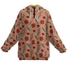 Cargar imagen en el visor de la galería, Sudadera con capucha de doble capa con bolsillos (forrada) para mujer MWL683 personalizado con patrón foto texto (impresión de imagen única)
