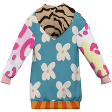 Cargar imagen en el visor de la galería, Sudadera con capucha de gran tamaño para niños MWZXU037 personalizado con patrón foto texto (impresión de imágenes múltiples)
