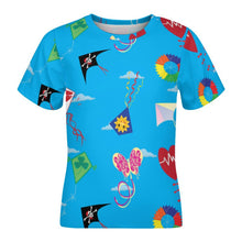 Cargar imagen en el visor de la galería, Camiseta infantil de algodón puro ET personalizado con patrón foto texto
