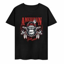 Cargar imagen en el visor de la galería, Camiseta 100% algodón orgánico estampada en el frente personalizado con patrón foto texto
