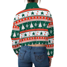 Cargar imagen en el visor de la galería, Chaqueta corta de polar con capucha para mujer MWL476 personalizado con patrón foto texto (impresión de imagen única)
