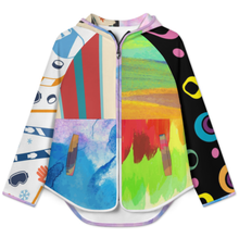 Cargar imagen en el visor de la galería, Chaqueta Slim Fit para Mujer MWL478 personalizado con patrón foto texto (impresión de imágenes múltiples)
