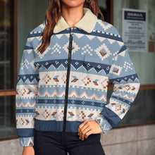 Cargar imagen en el visor de la galería, Chaqueta de mujer con doble cremallera MWL523 personalizado con patrón foto texto (impresión de imagen única)
