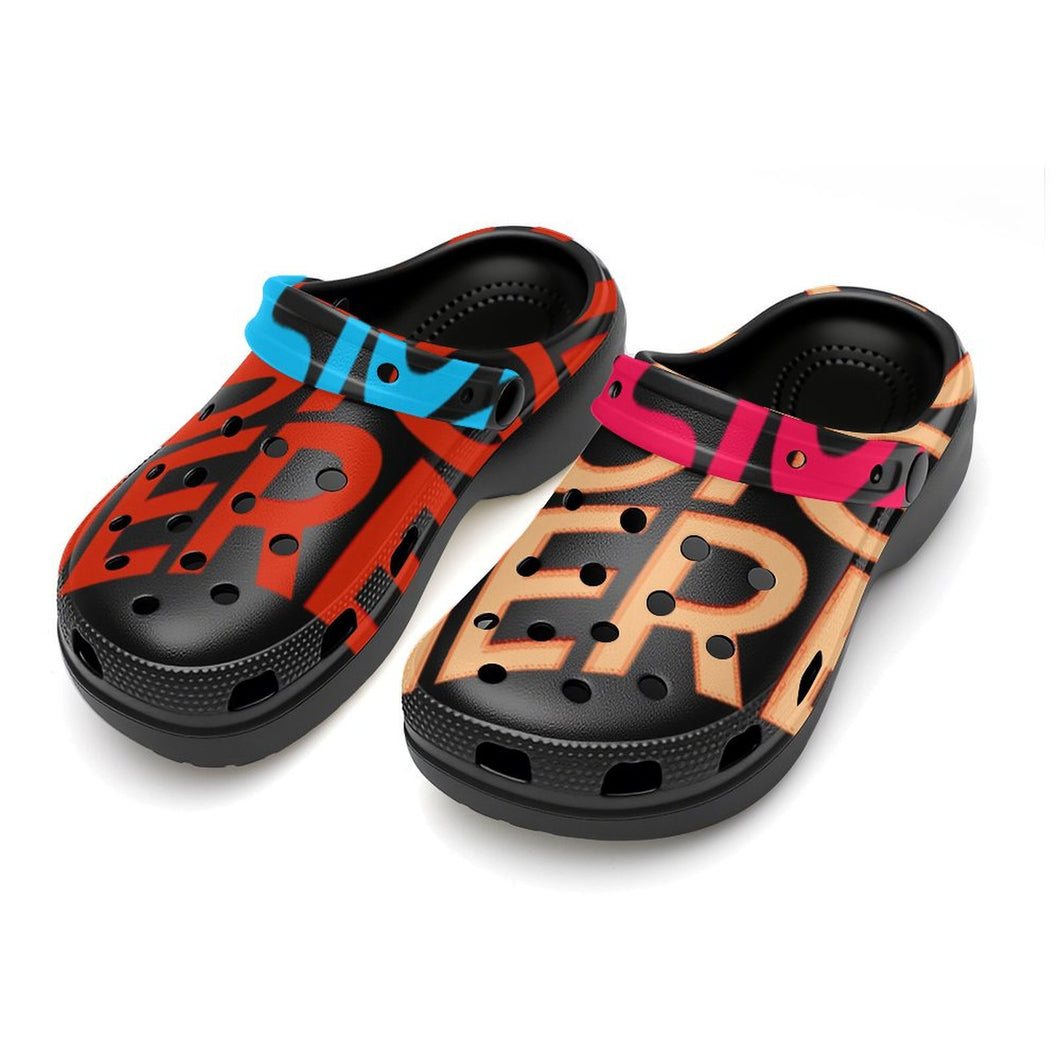Zapatos de tacón alto perforados para mujer F52 personalizado con patrón foto texto