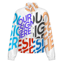 Cargar imagen en el visor de la galería, Chaqueta de Cuello Alto para Mujer LM552 personalizado con patrón foto texto (impresión de imágenes múltiples)

