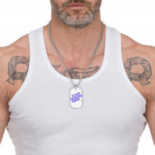 Cargar imagen en el visor de la galería, Collar Conmemorativo / Colgante de Placa Identificación para Mujer Hombre SS1401117 Grabado Personalizado con Texto Nombre
