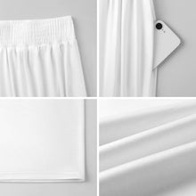 Cargar imagen en el visor de la galería, Pantalón Ancho de Cintura Alta Elástica Personalizable para Mujer
